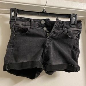 Girls Black Shorts, RSQ Size 7, High Rise Cuff
